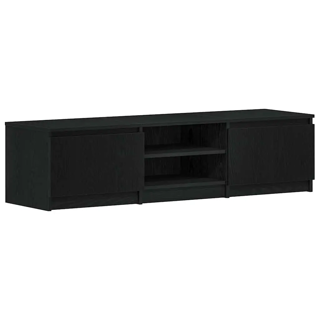 Black Oak TV Cabinet 140x40x36cm Engineered Wood