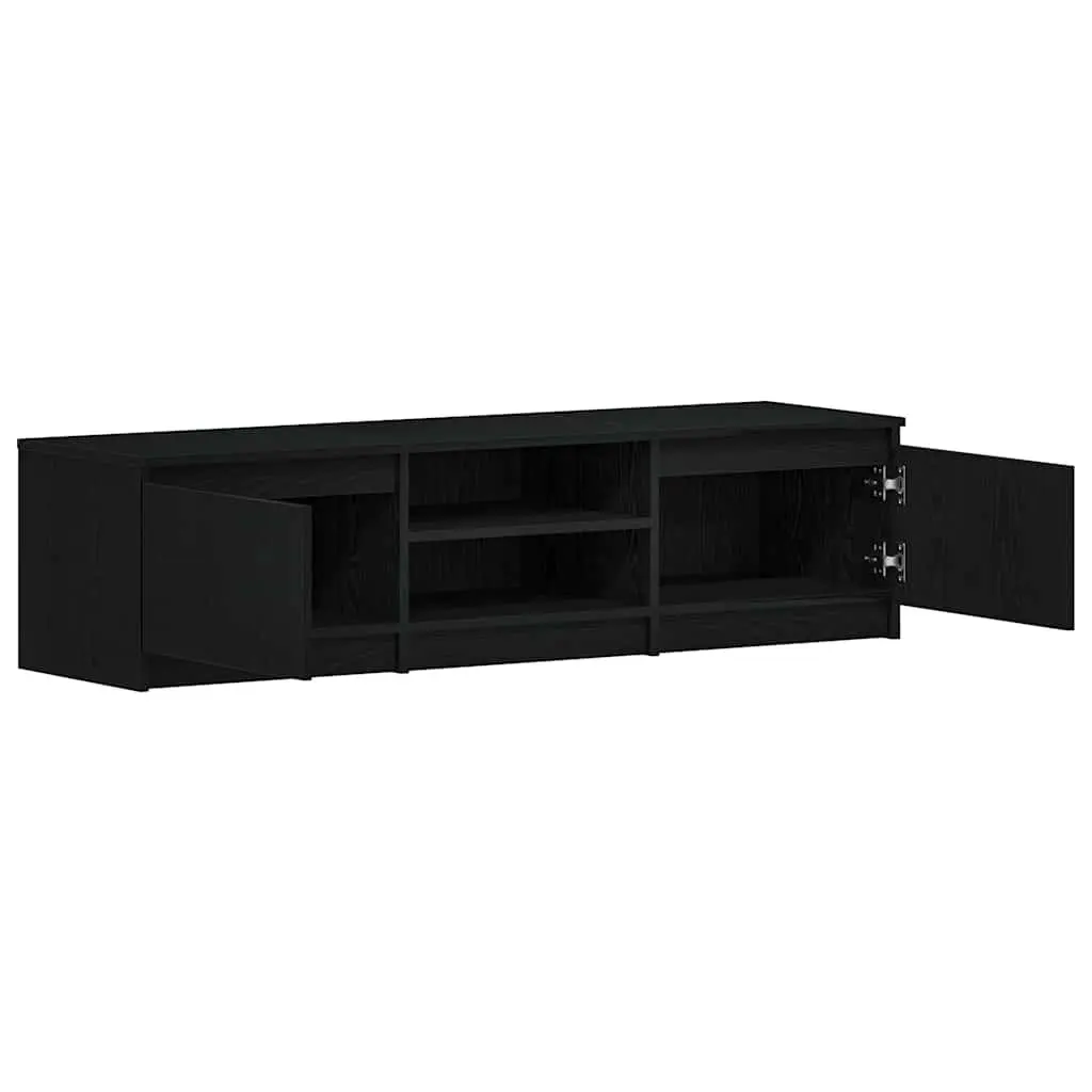 Black Oak TV Cabinet 140x40x36cm Engineered Wood