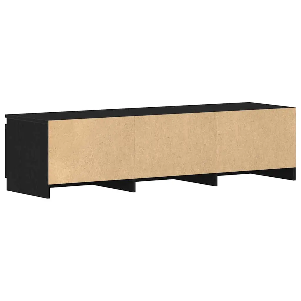 Black Oak TV Cabinet 140x40x36cm Engineered Wood
