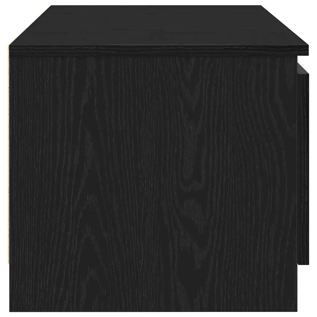 Black Oak TV Cabinet 140x40x36cm Engineered Wood