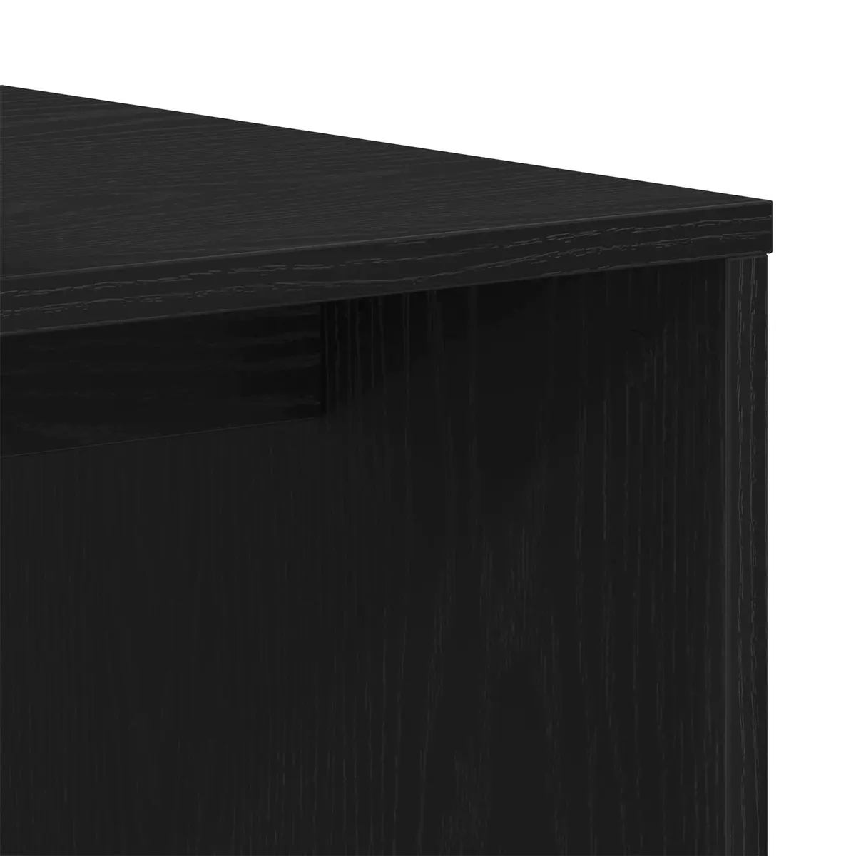 Nesting Coffee Tables Set Black Oak Modern Engineered Wood Indoor Furniture