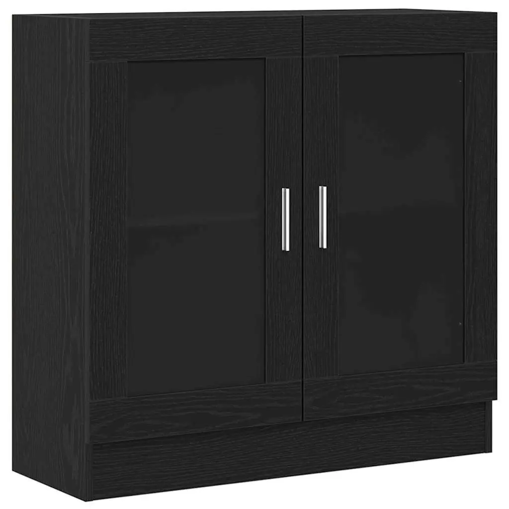 Black Oak Book Cabinet 82.5 x 30.5 x 80 cm