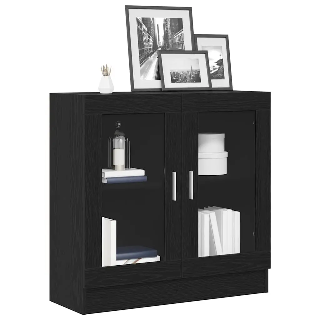 Black Oak Book Cabinet 82.5 x 30.5 x 80 cm