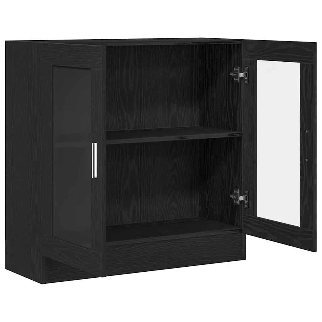 Black Oak Book Cabinet 82.5 x 30.5 x 80 cm