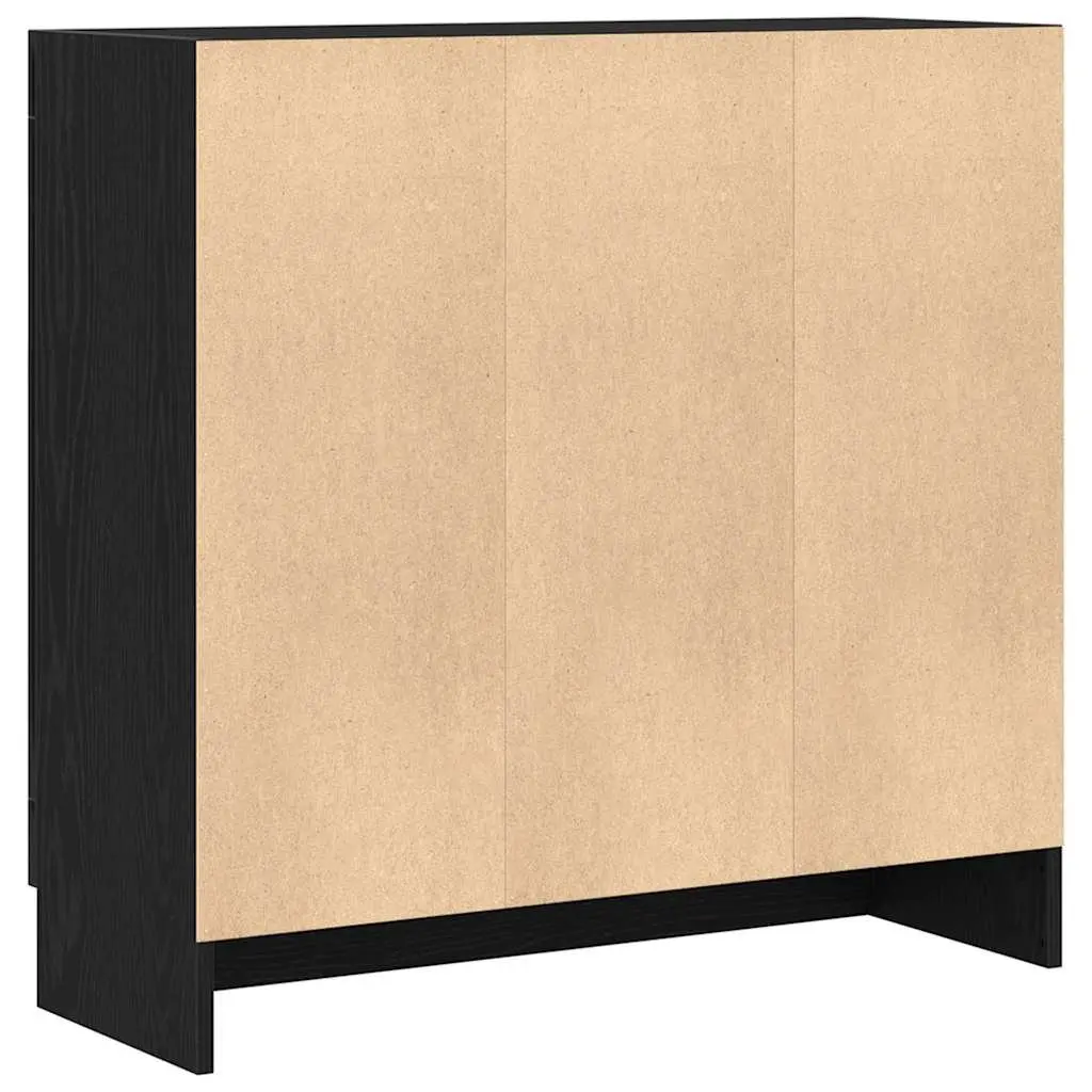 Black Oak Book Cabinet 82.5 x 30.5 x 80 cm