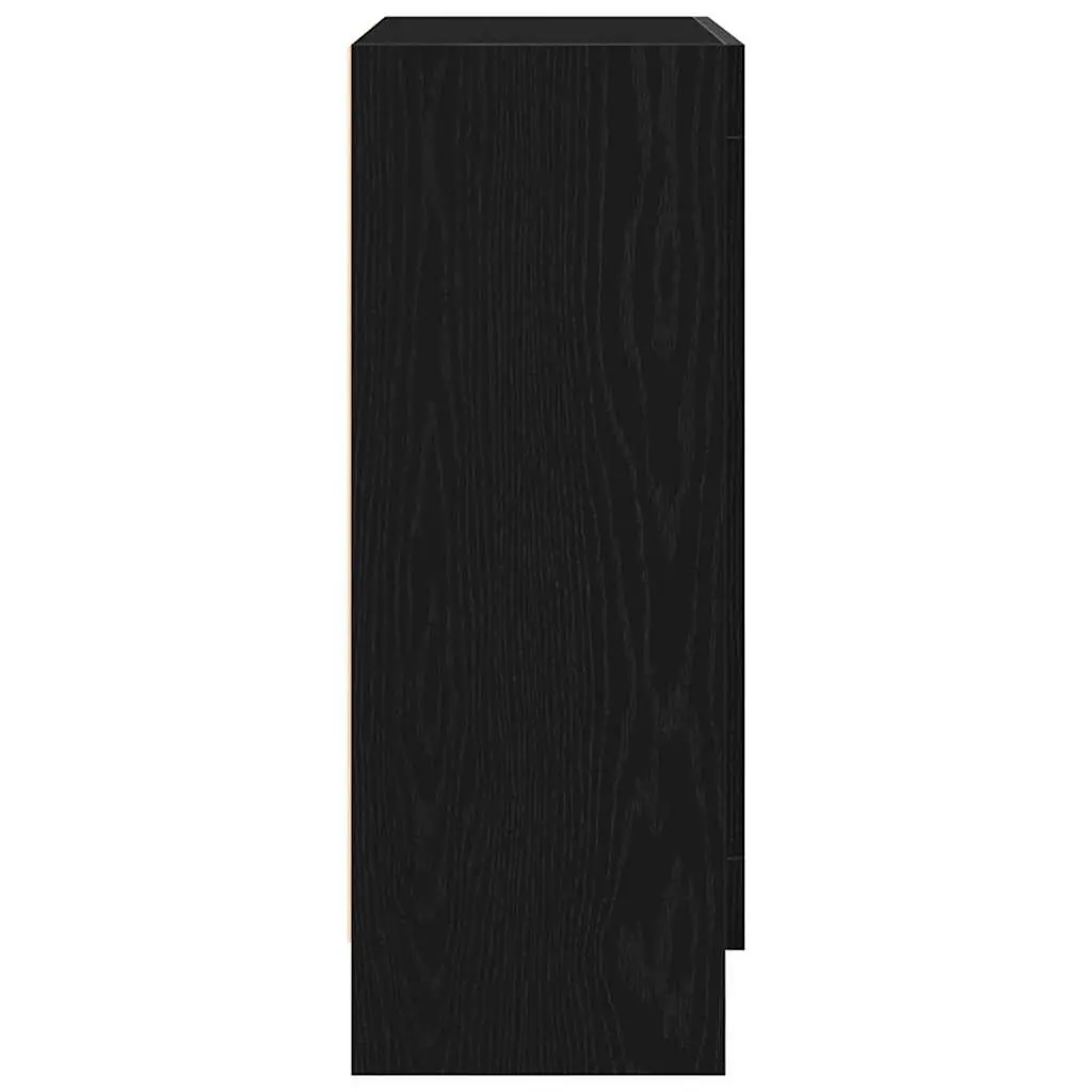Black Oak Book Cabinet 82.5 x 30.5 x 80 cm
