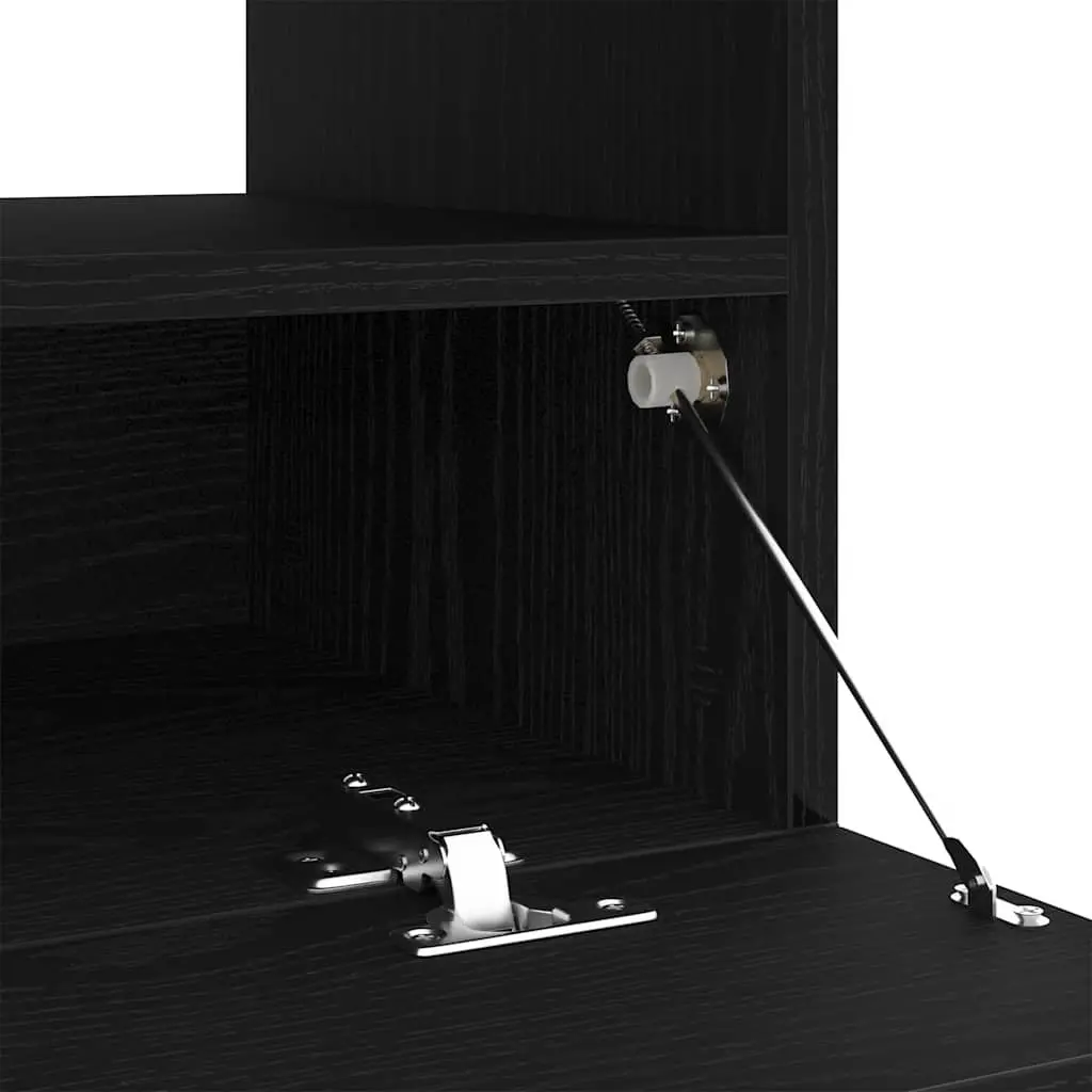 TV Cabinet Black Modern 80 x 35 x 40 cm Engineered Wood