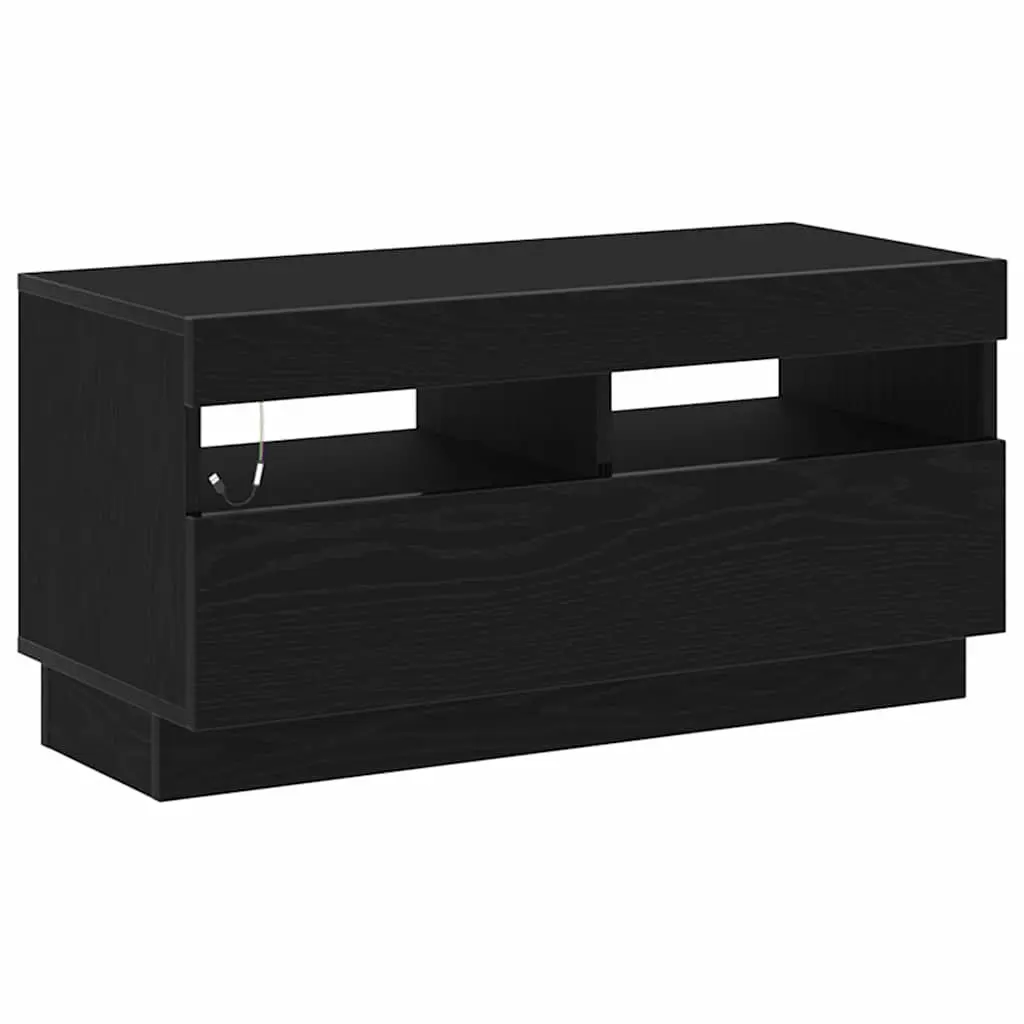 TV Cabinet Black Modern 80 x 35 x 40 cm Engineered Wood