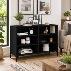 Black Oak Sideboard for Stylish Storage 103.5 x 35 x 70 cm