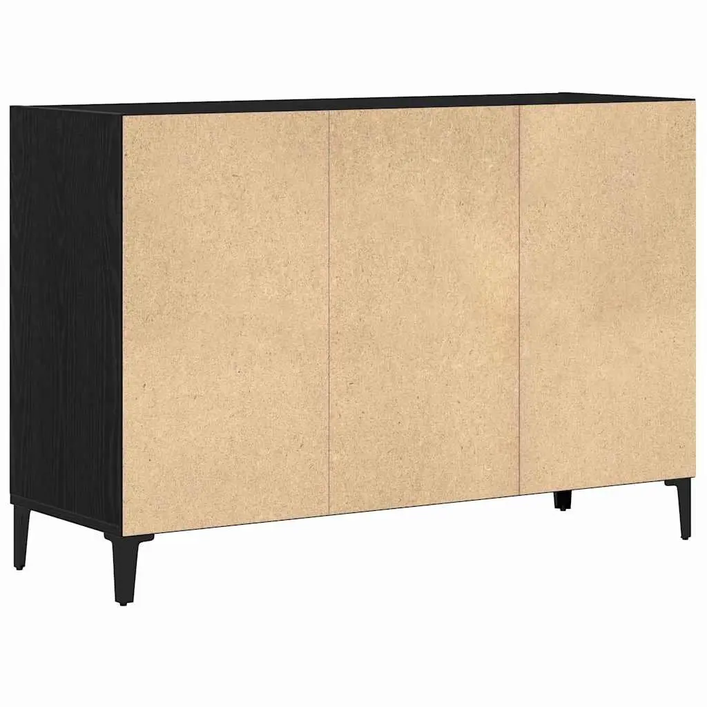 Sideboard Black Oak 103.5 x 35 x 70 cm Engineered Wood Storage Cabinet