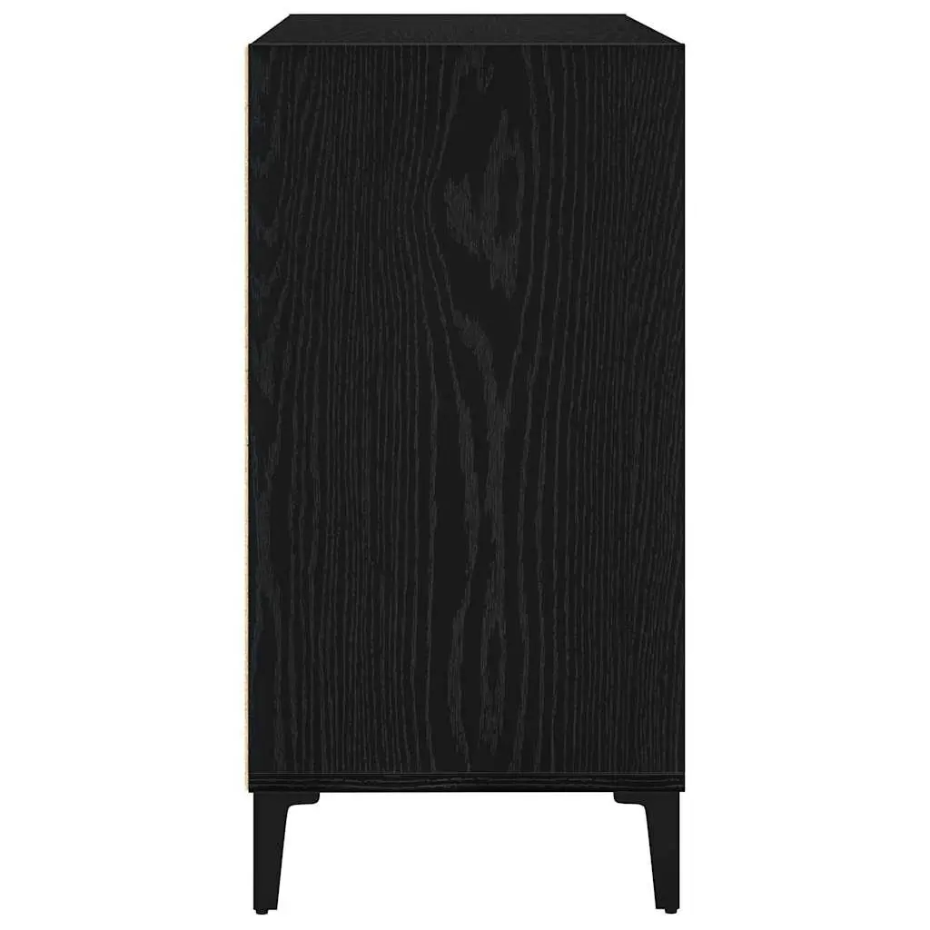 Sideboard Black Oak 103.5 x 35 x 70 cm Engineered Wood Storage Cabinet