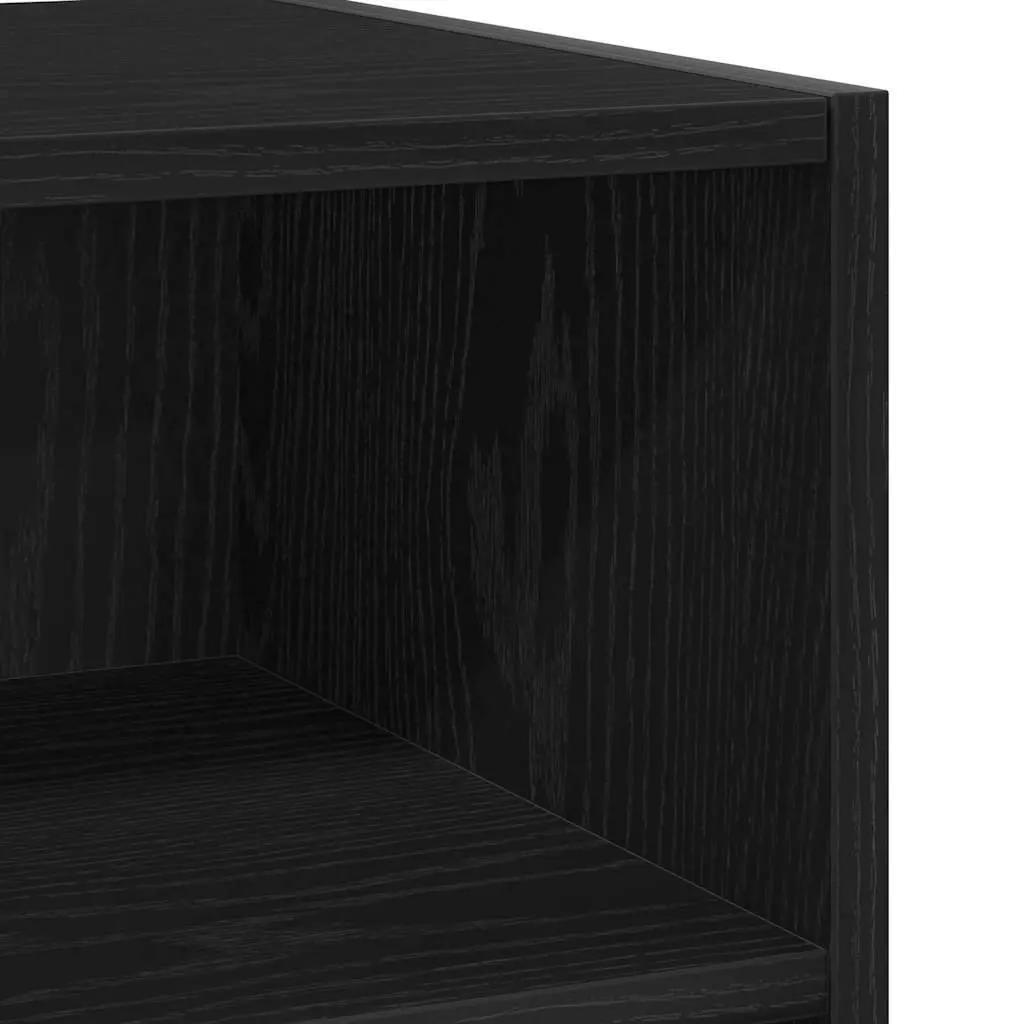 Sideboard Black Oak 103.5 x 35 x 70 cm Engineered Wood Storage Cabinet