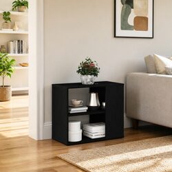 Black Modern Sideboard with Drawer for Living Room