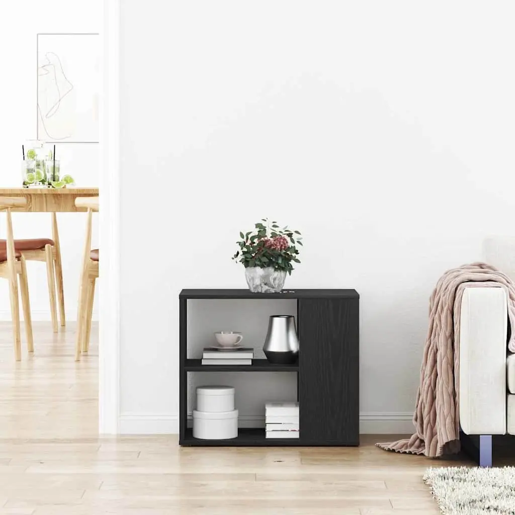 Black Modern Sideboard with Drawer for Living Room