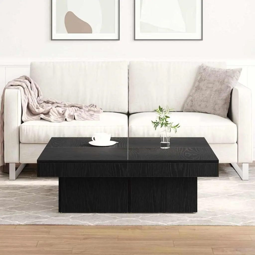 Black Oak Coffee Table 90x90x28cm