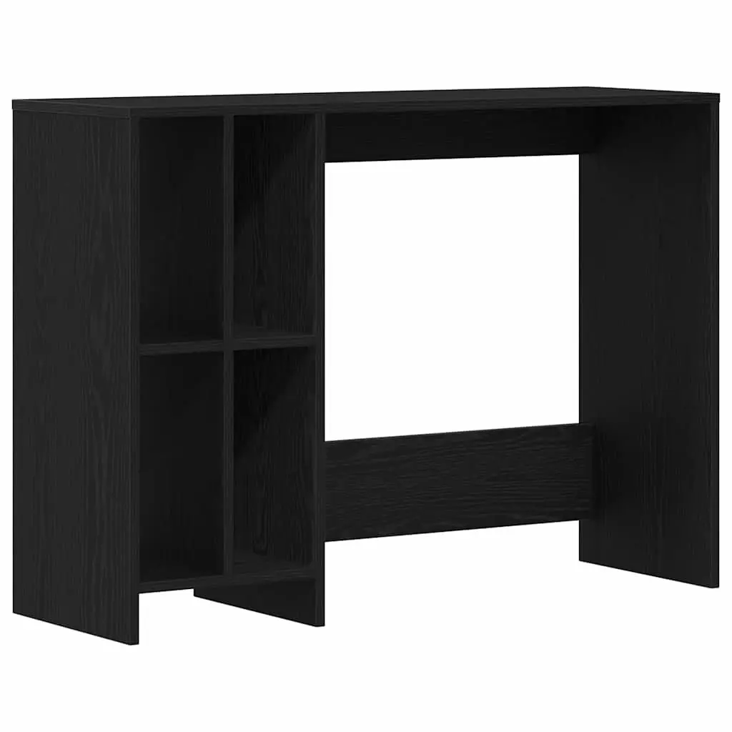 Desk Black Oak Modern 102.5 x 35 x 75 cm Engineered Wood
