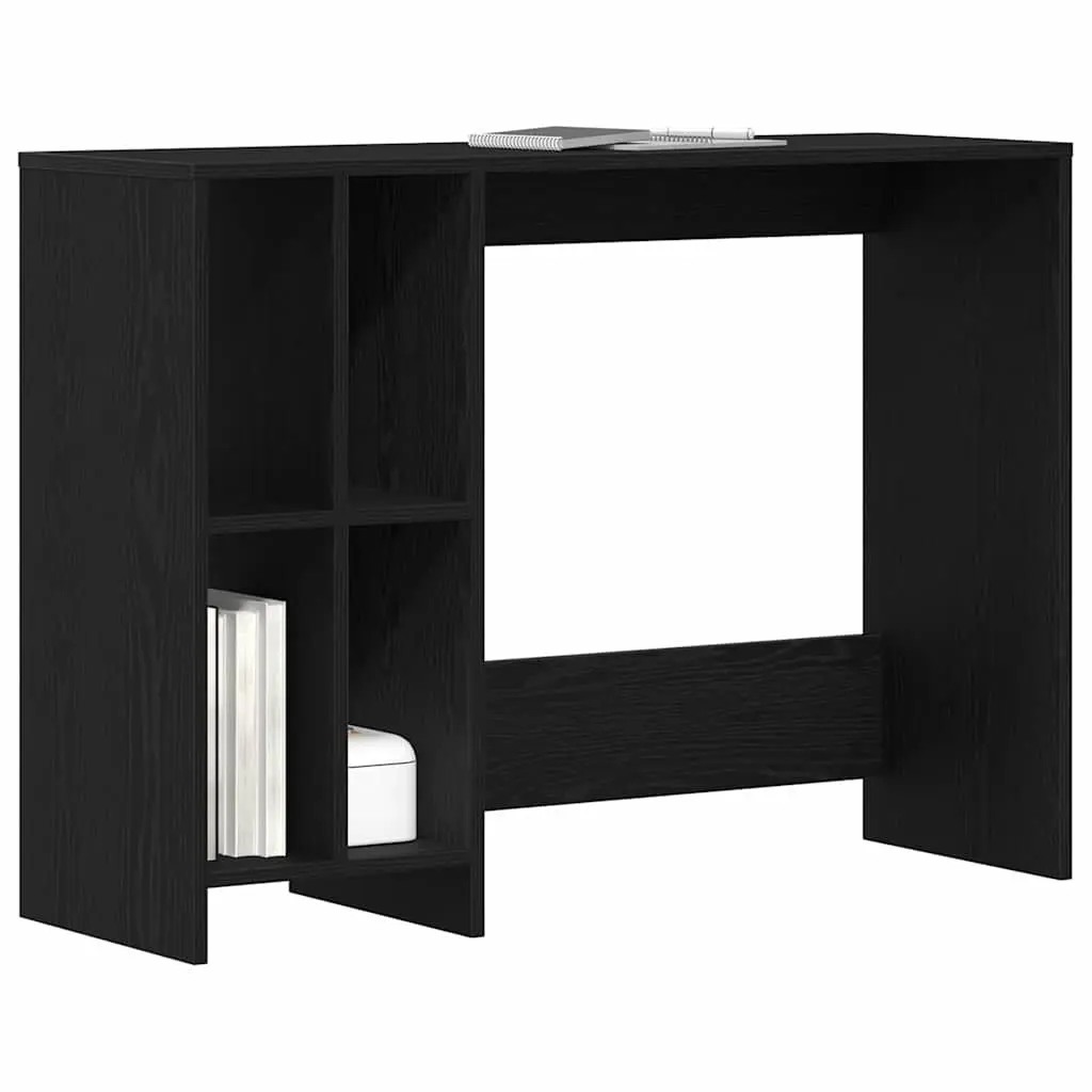 Desk Black Oak Modern 102.5 x 35 x 75 cm Engineered Wood