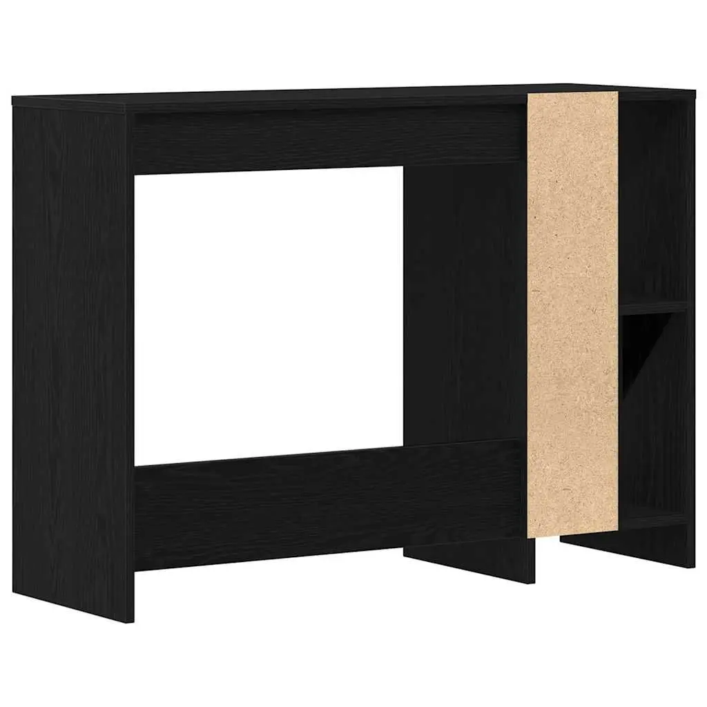Desk Black Oak Modern 102.5 x 35 x 75 cm Engineered Wood