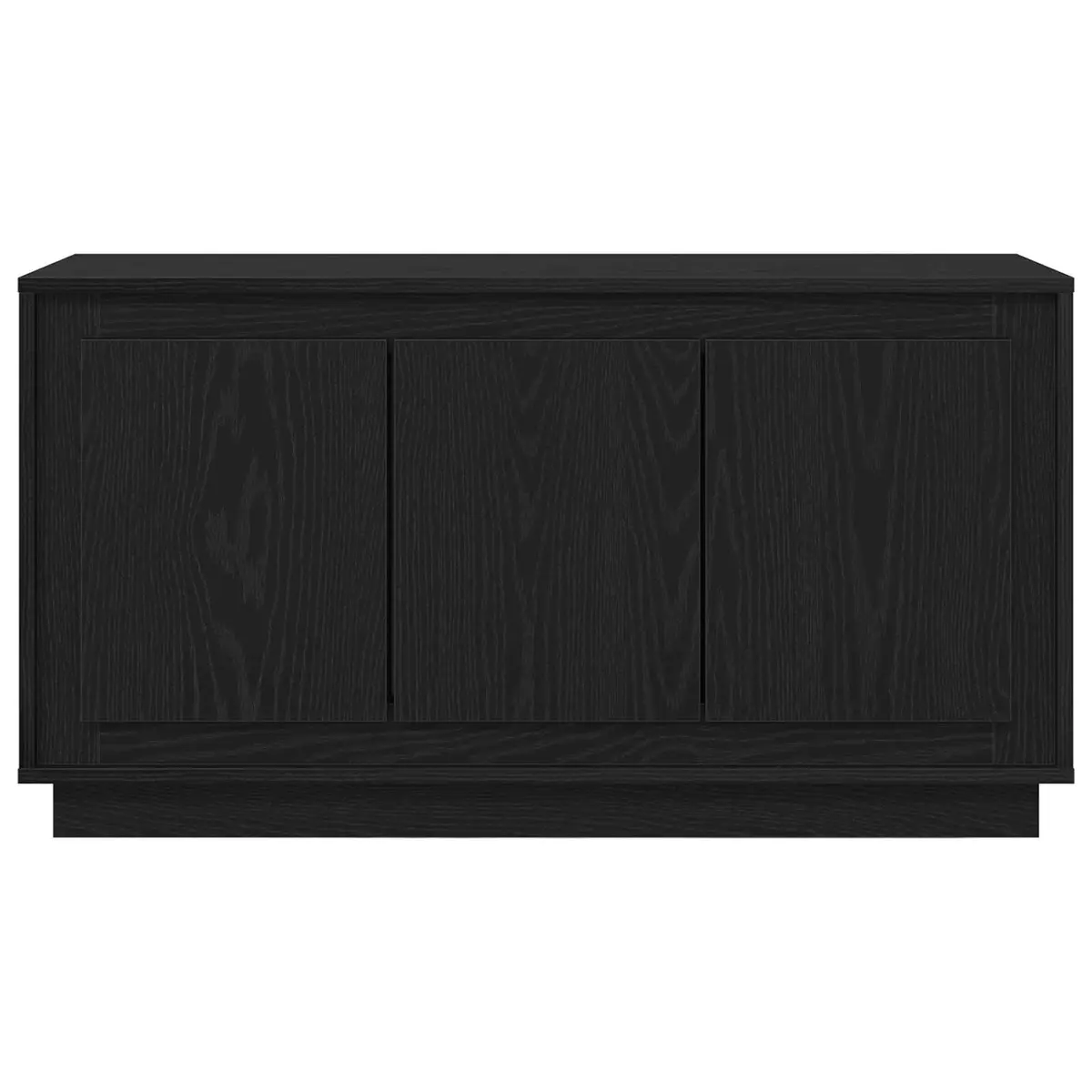 Sideboard Black Oak 102 x 35 x 55 cm Engineered Wood Storage Cabinet Dining