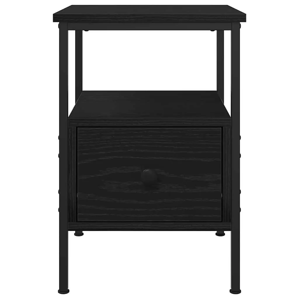 Black Bedside Cabinet Set of 2 for Modern Bedrooms