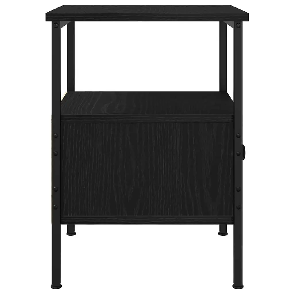 Black Bedside Cabinet Set of 2 for Modern Bedrooms