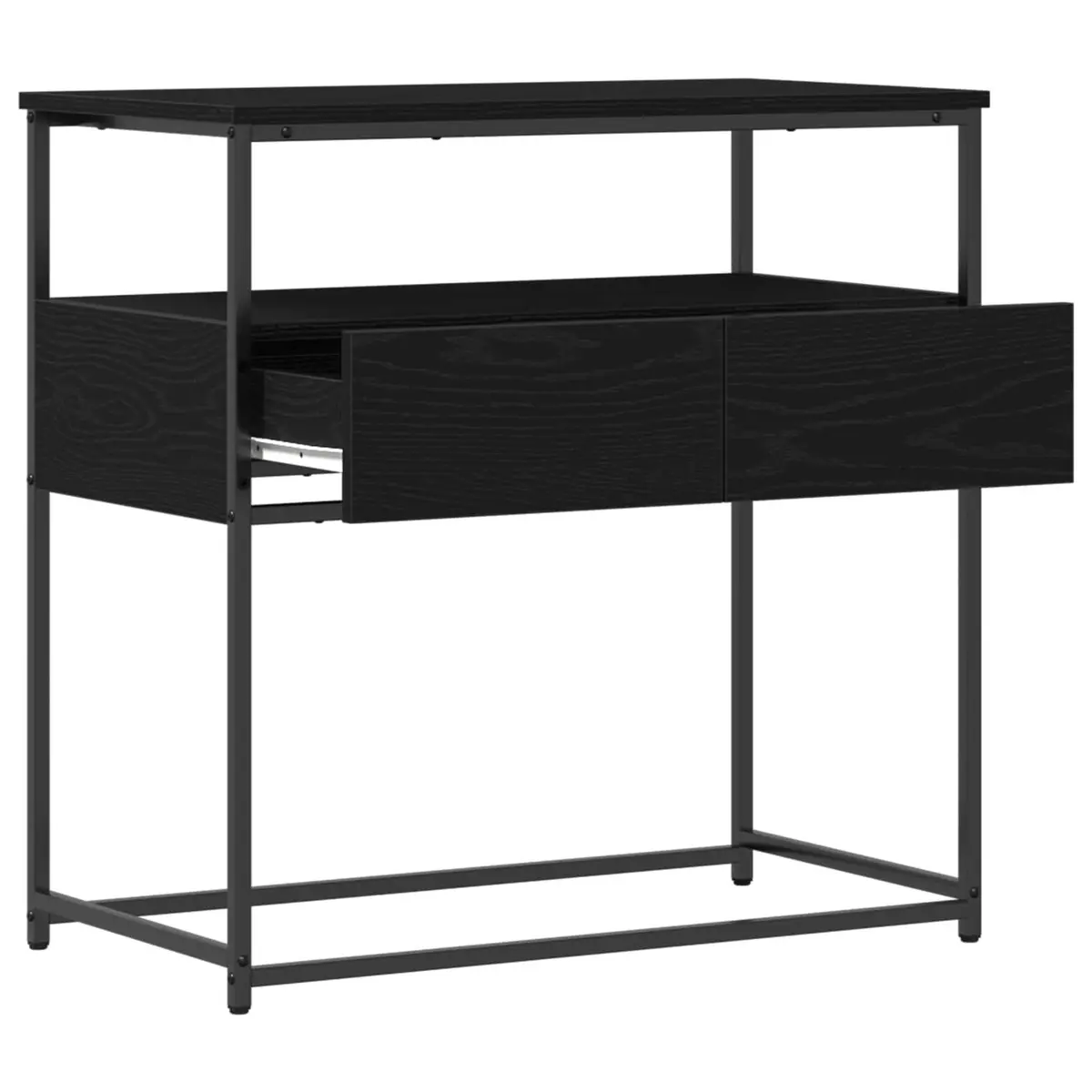 Black Console Table for Entryway 75x40x75cm