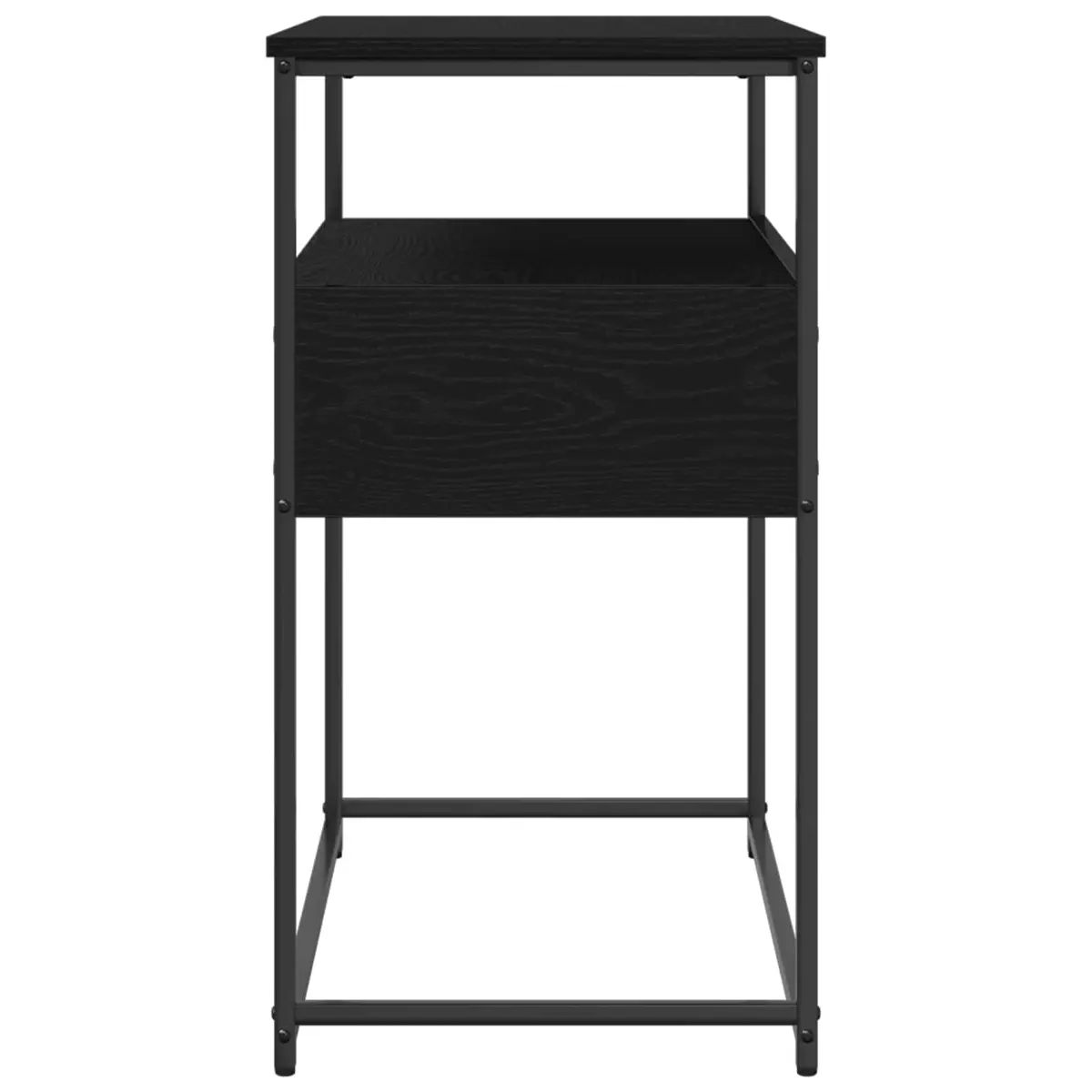 Black Console Table for Entryway 75x40x75cm