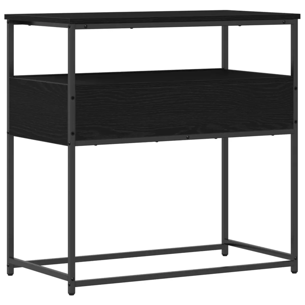 Black Console Table for Entryway 75x40x75cm
