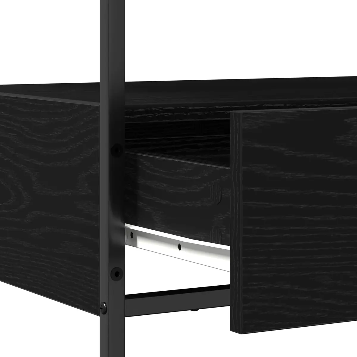 Black Console Table for Entryway 75x40x75cm
