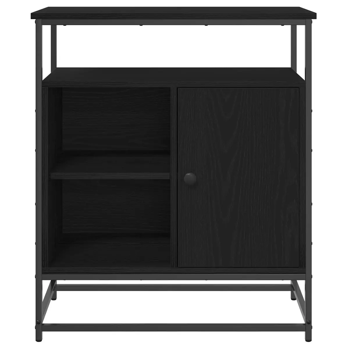 Sideboard Black Storage Cabinet Modern Dining Living Room Buffet Cupboard