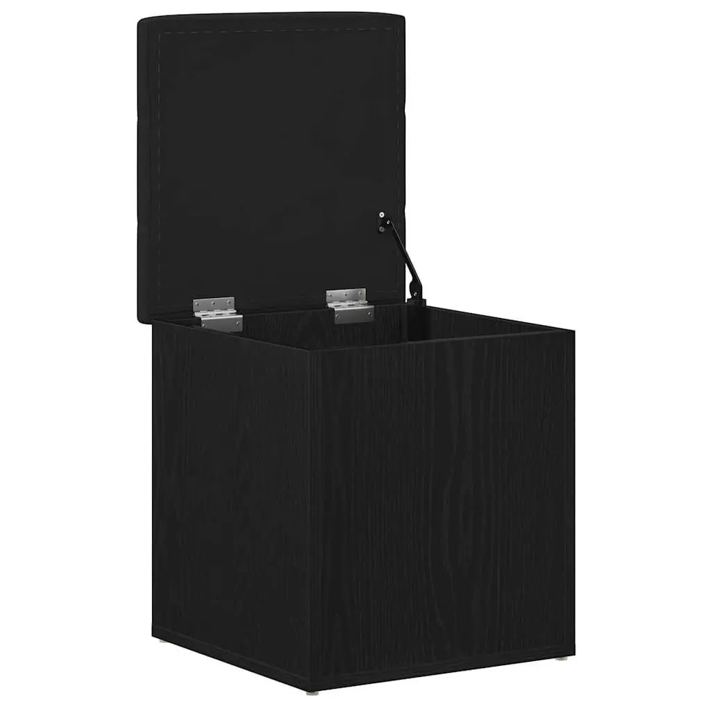 Storage Bench Black Oak Modern Engineered Wood 42 x 42 x 45 cm