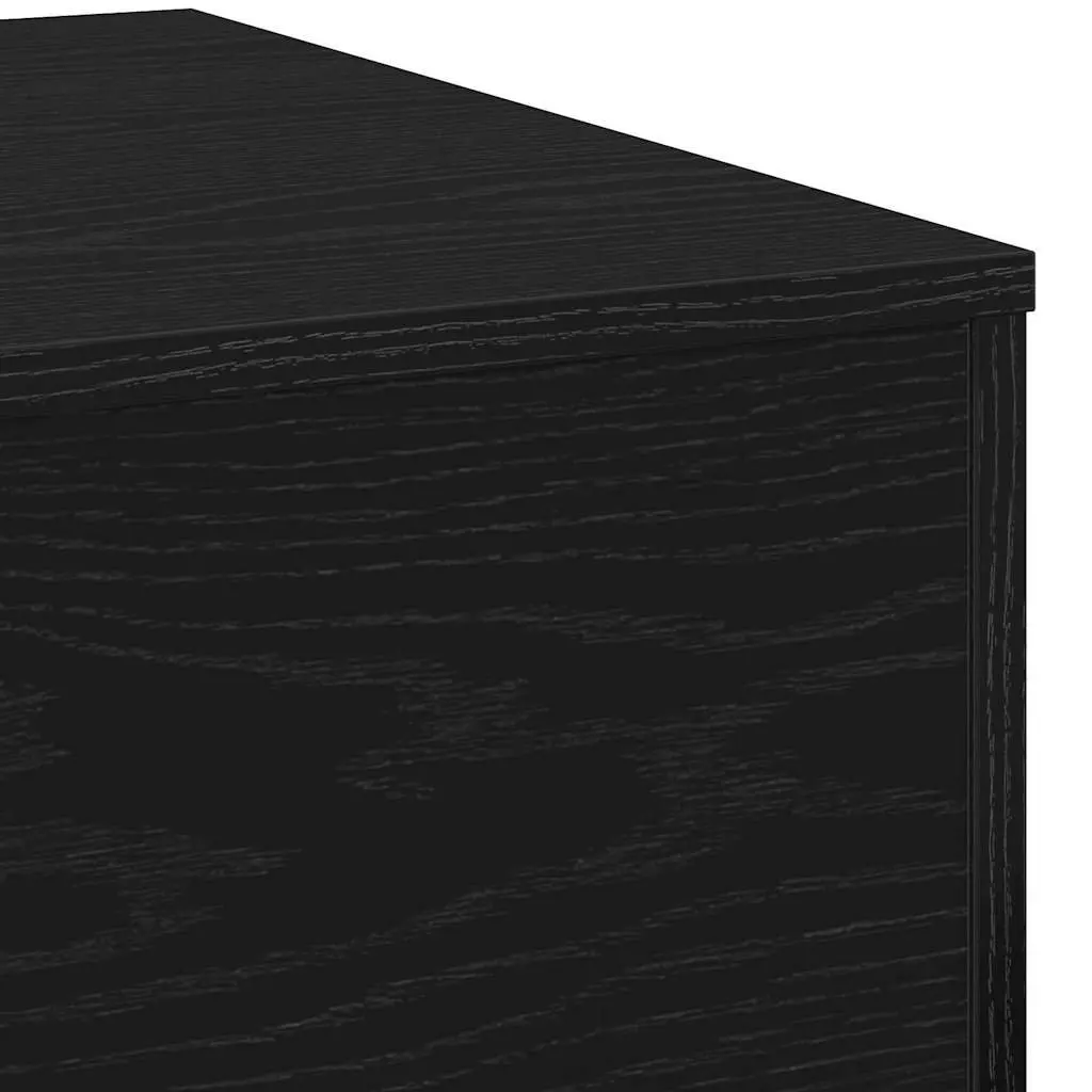 Coffee Table Black Oak Modern Living Room Accent Furniture Indoor Lounge Decor