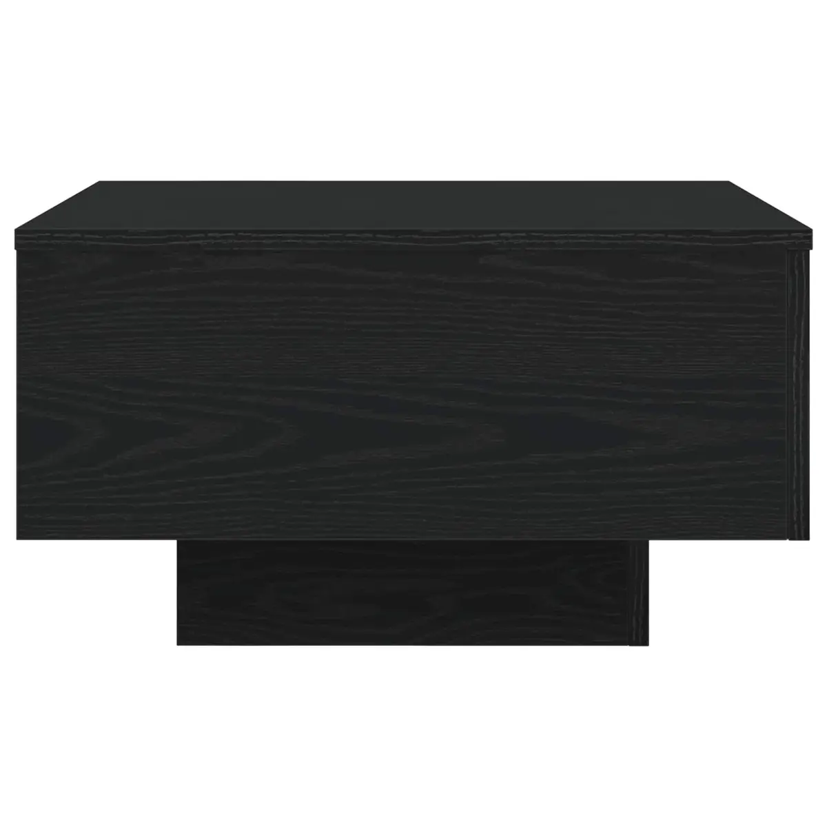 Black Oak Coffee Table with LED Lights 55x55x31cm
