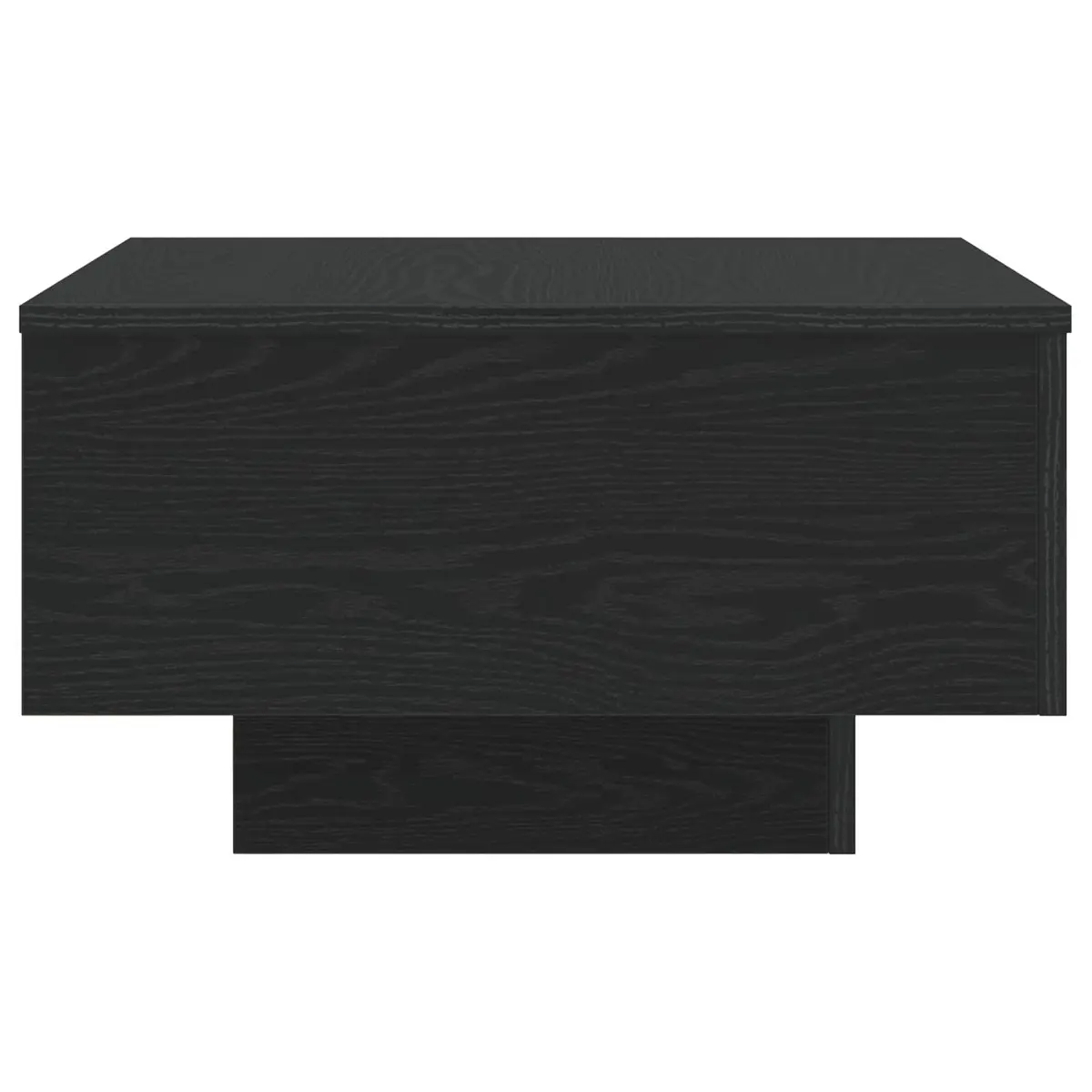 Black Oak Coffee Table with LED Lights 55x55x31cm