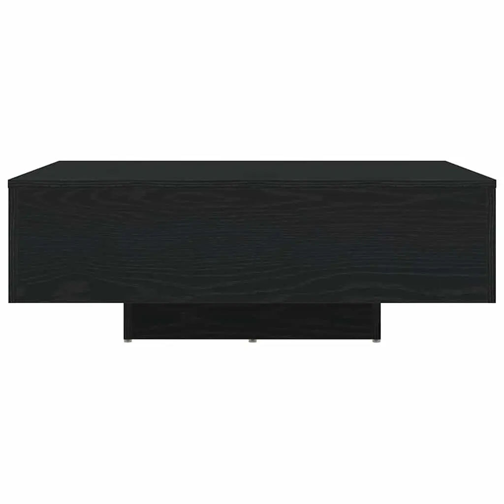 Coffee Table with LED Lights in Black Oak
