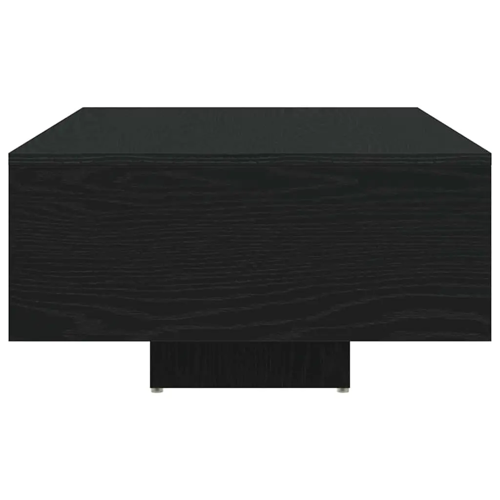 Coffee Table with LED Lights in Black Oak
