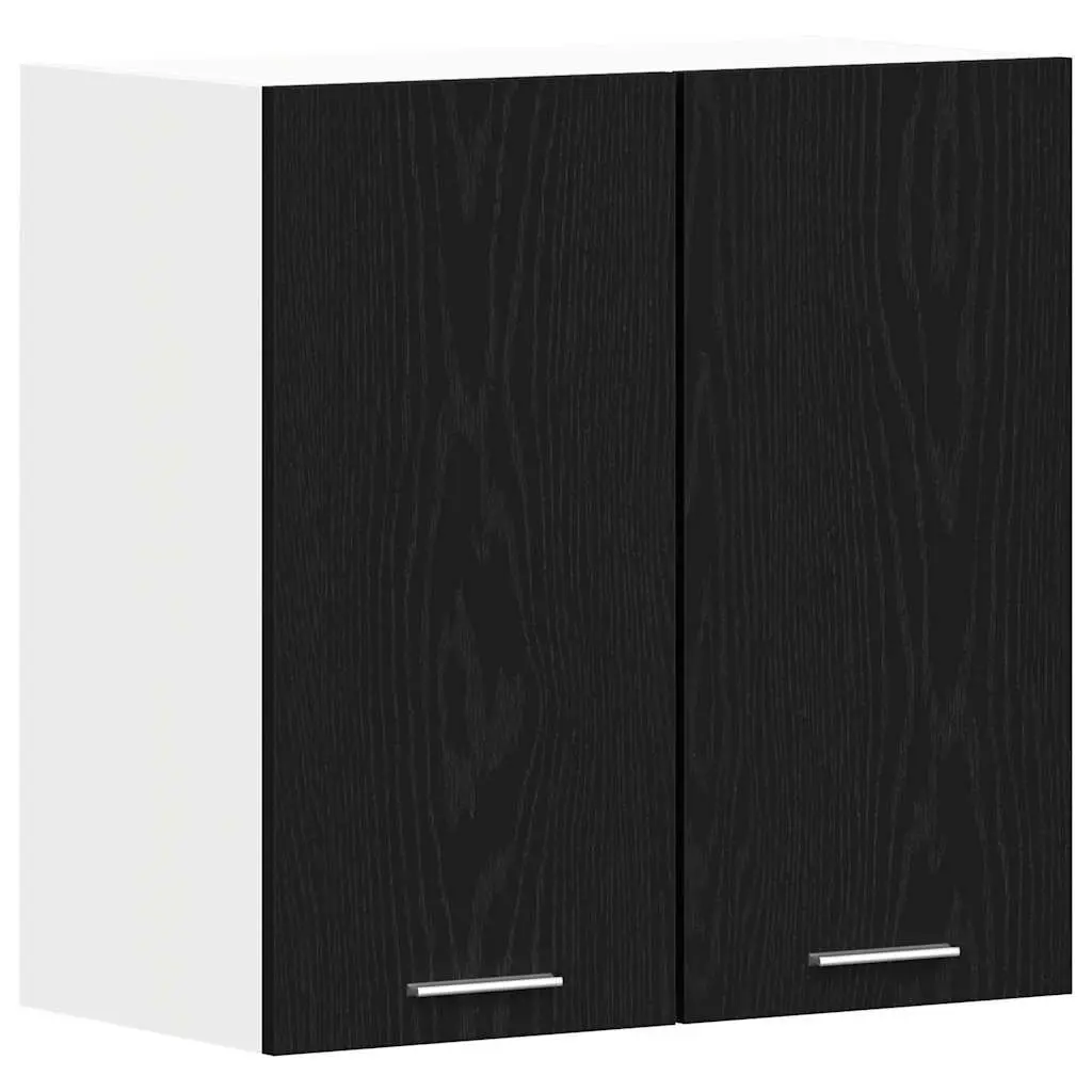 Black Oak Hanging Kitchen Cabinet 60x31x60cm