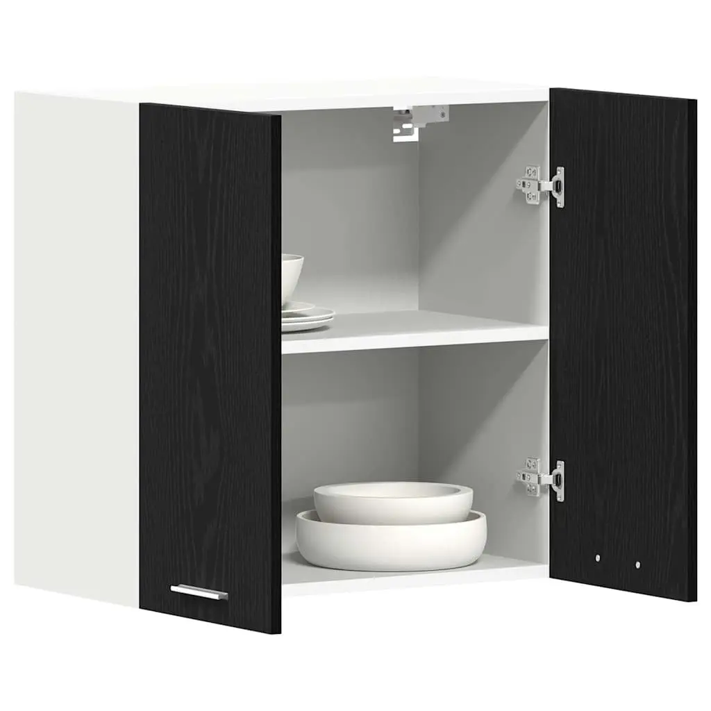 Black Oak Hanging Kitchen Cabinet 60x31x60cm