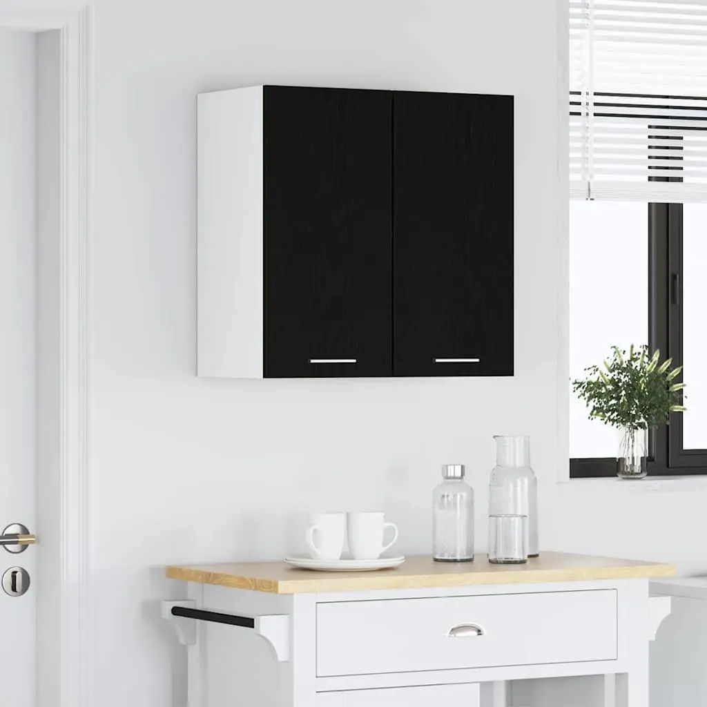 Black Oak Hanging Kitchen Cabinet 60x31x60cm