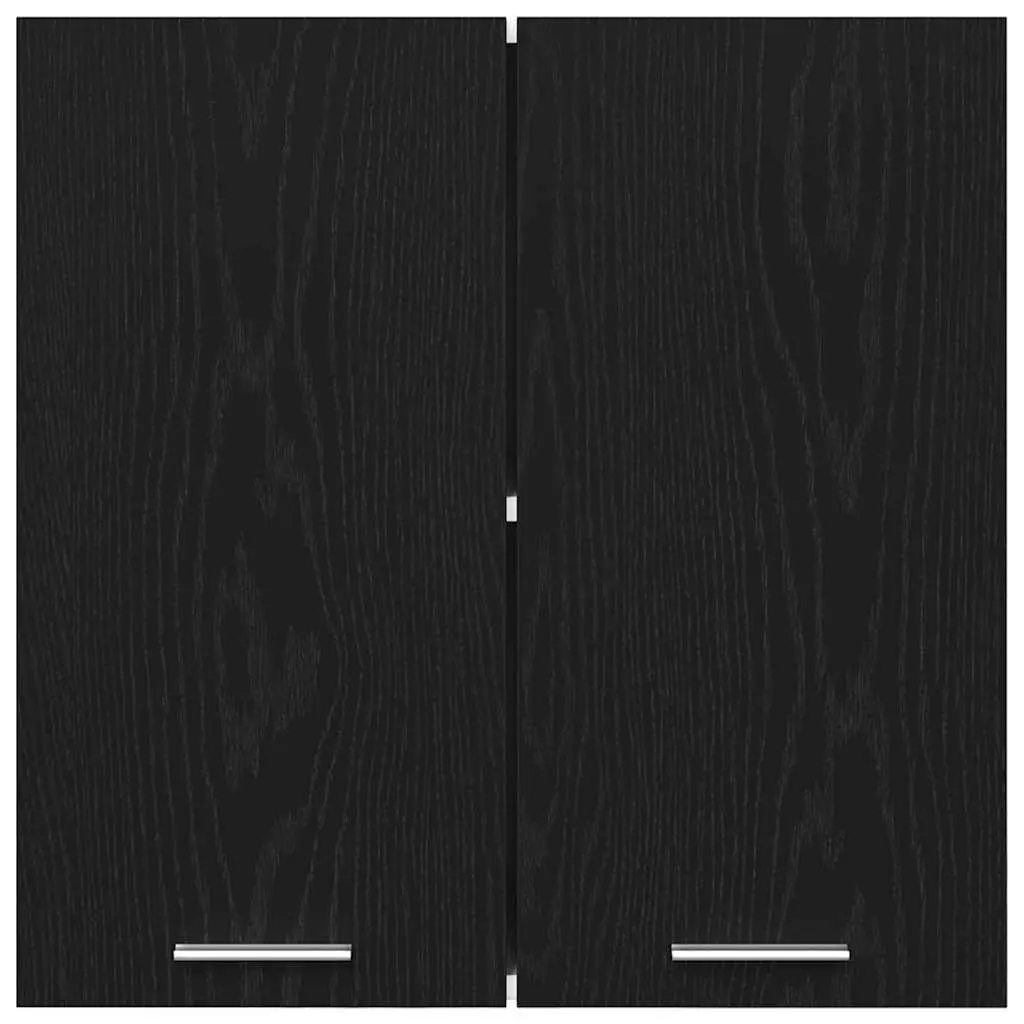 Black Oak Hanging Kitchen Cabinet 60x31x60cm