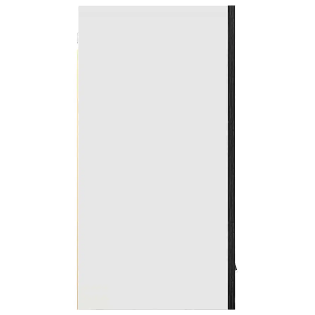 Black Oak Hanging Kitchen Cabinet for Storage