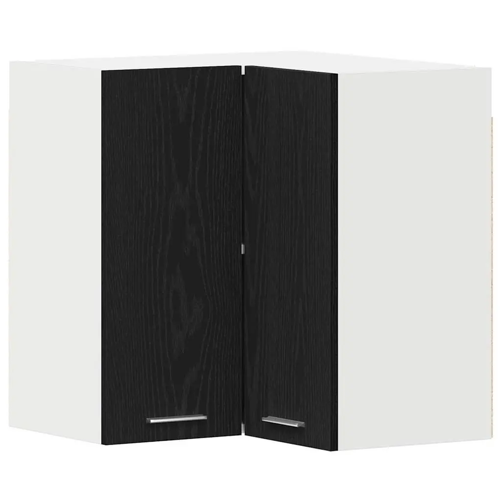 Hanging Kitchen Cabinet Black Modern 57 x 57 x 60 cm Engineered Wood