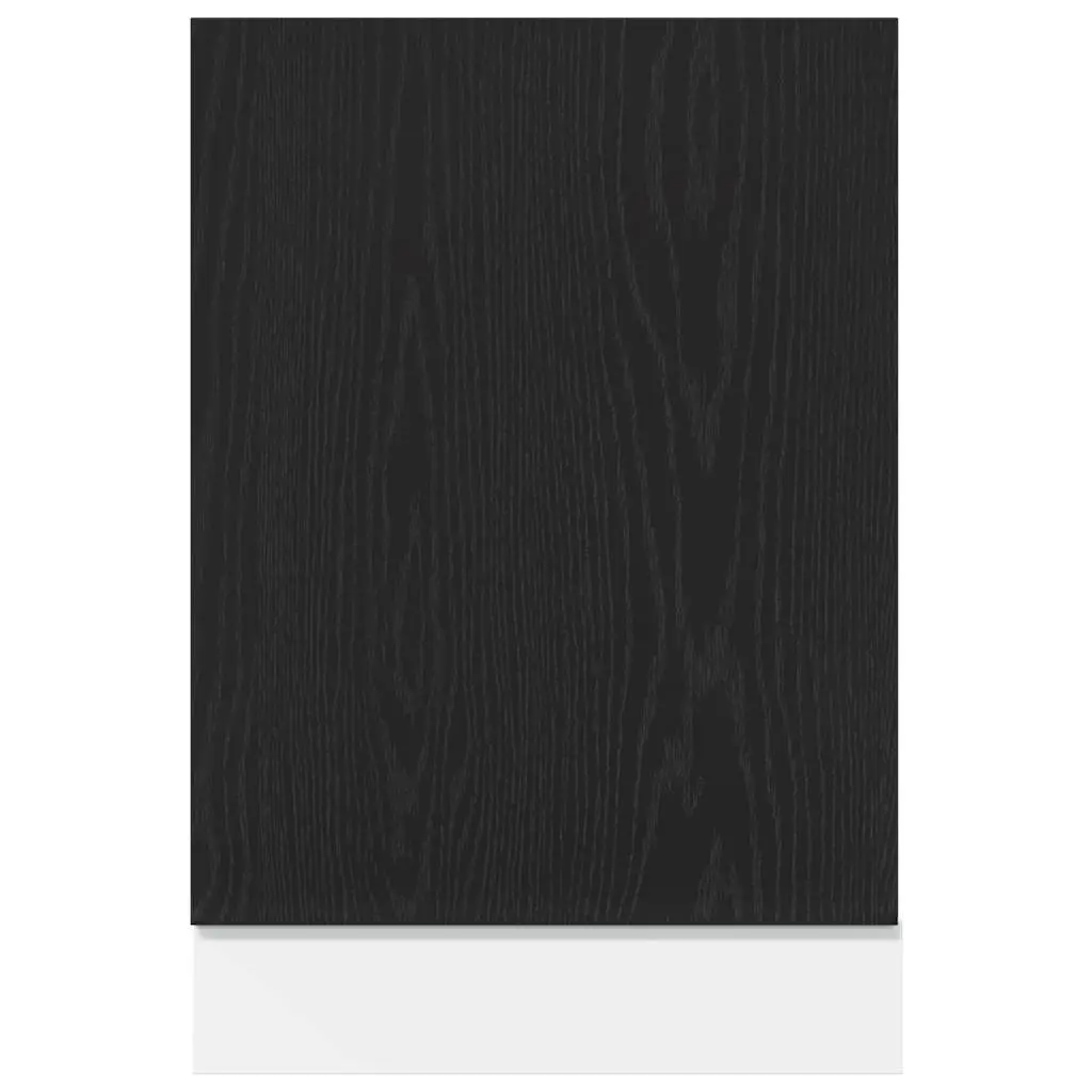 Dishwasher Panel Black Oak 45x1.5x67cm Engineered Wood