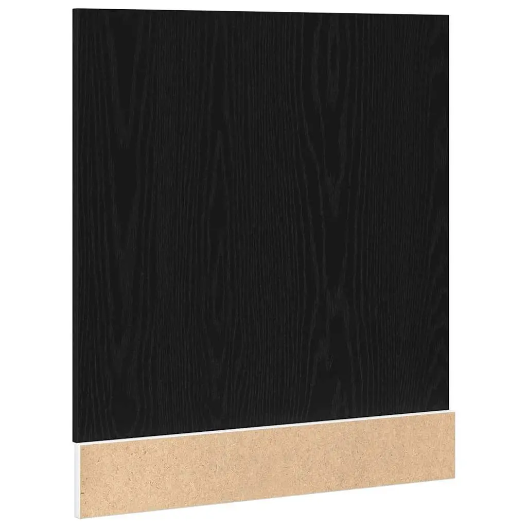 Dishwasher Panel Black Oak 60cm Engineered Wood