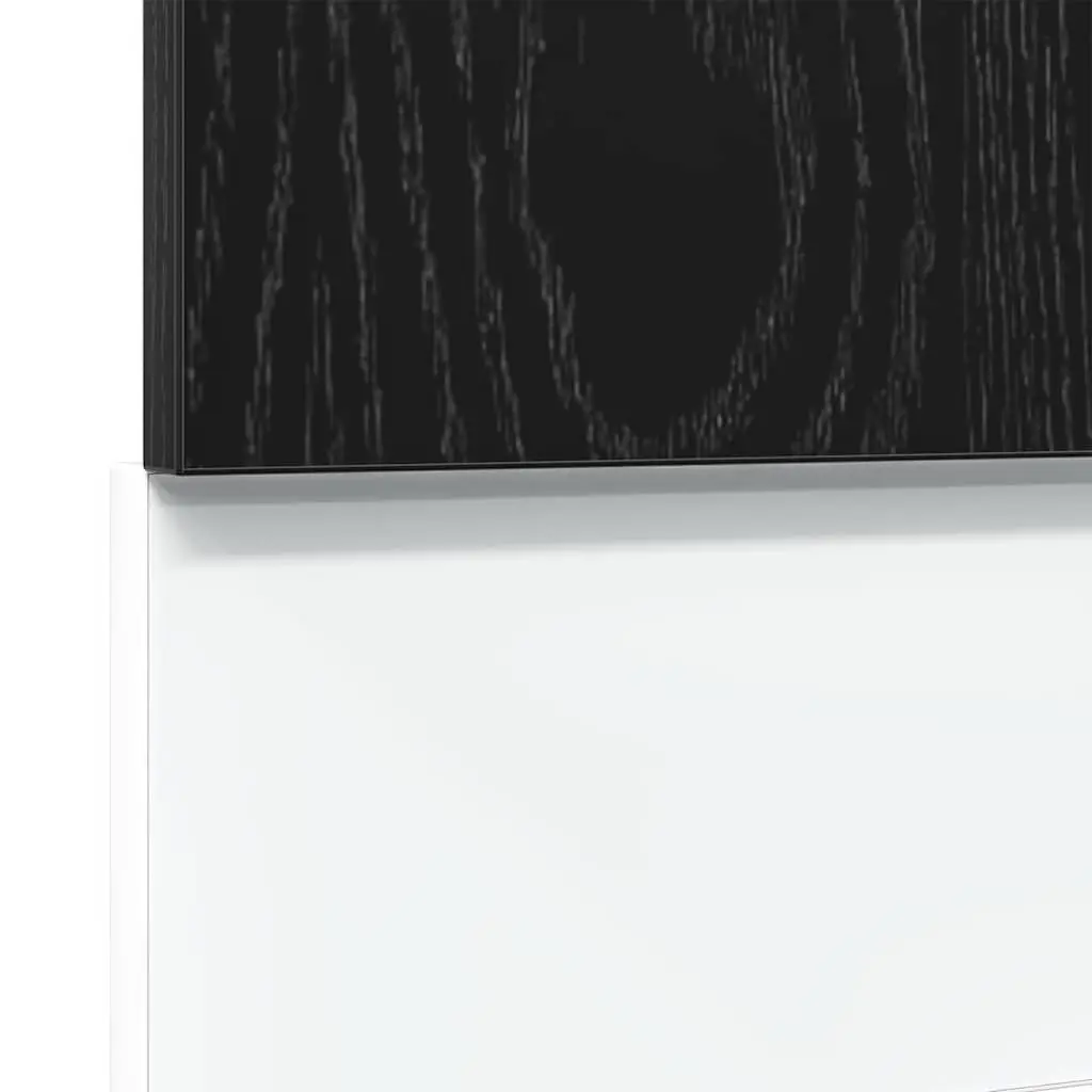 Dishwasher Panel Black Oak 60cm Engineered Wood