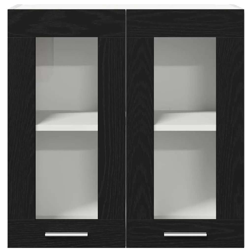 Black Oak Hanging Kitchen Cabinet 60x31x60cm
