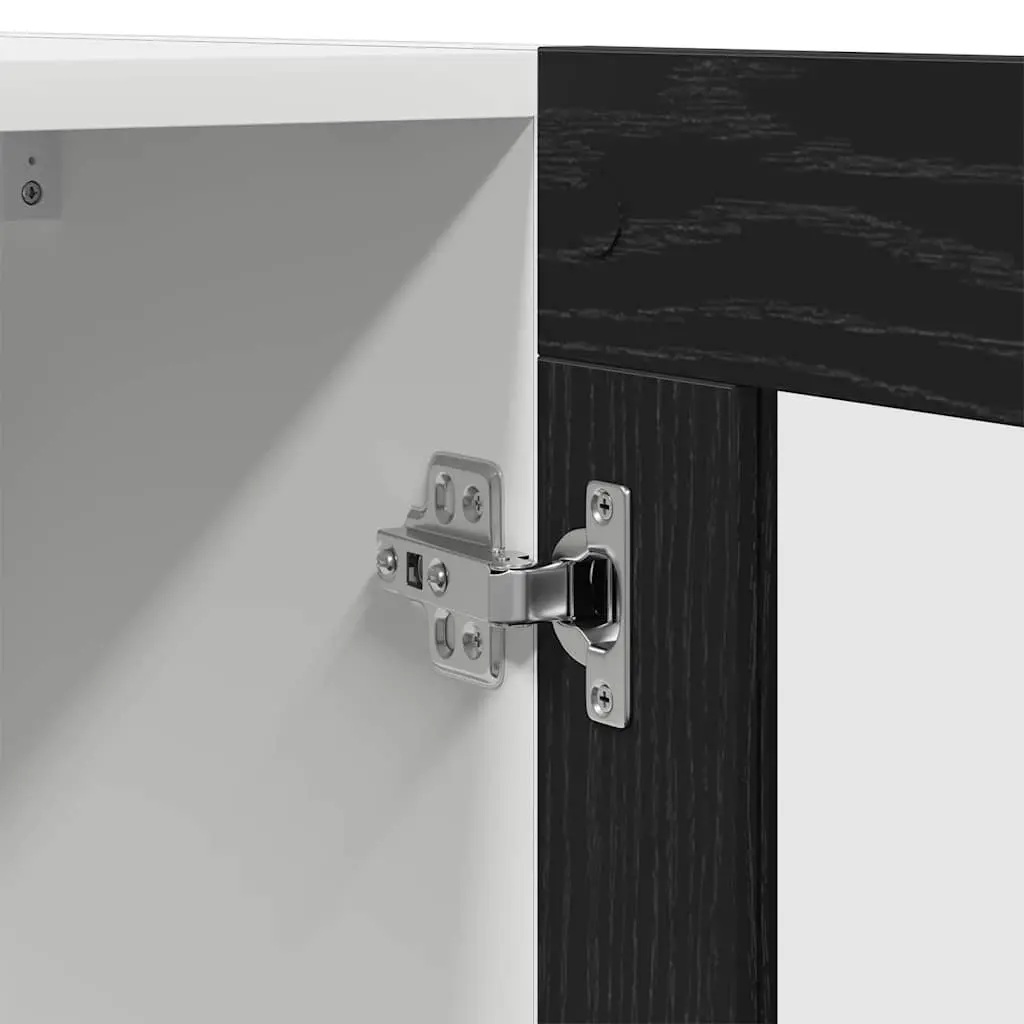 Black Oak Hanging Kitchen Cabinet 60x31x60cm