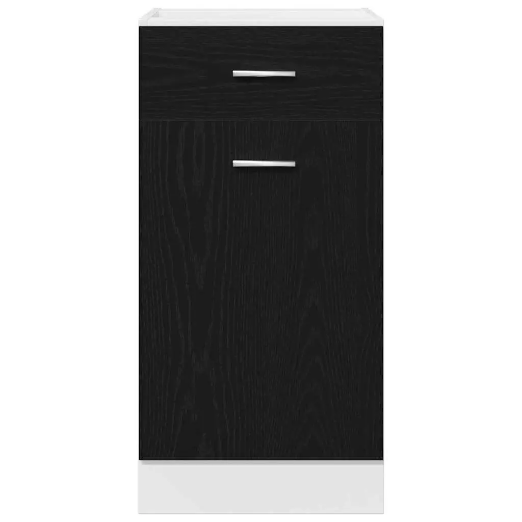 Hanging Kitchen Cabinet in Black Oak