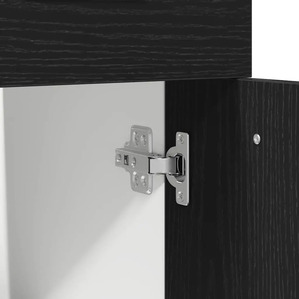 Hanging Kitchen Cabinet in Black Oak