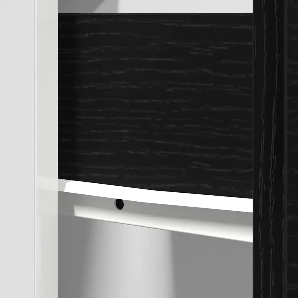 Black Oak Hanging Kitchen Cabinet for Storage